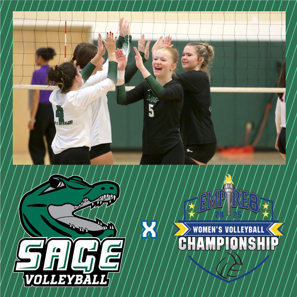 With a pair of conference victories this weekend, #SageNation Women's Volleyball earned a berth into the #E8 Conference championship tournament, its second time in their history.

#SageGators / #RussellSageCollege / 🐊🏐