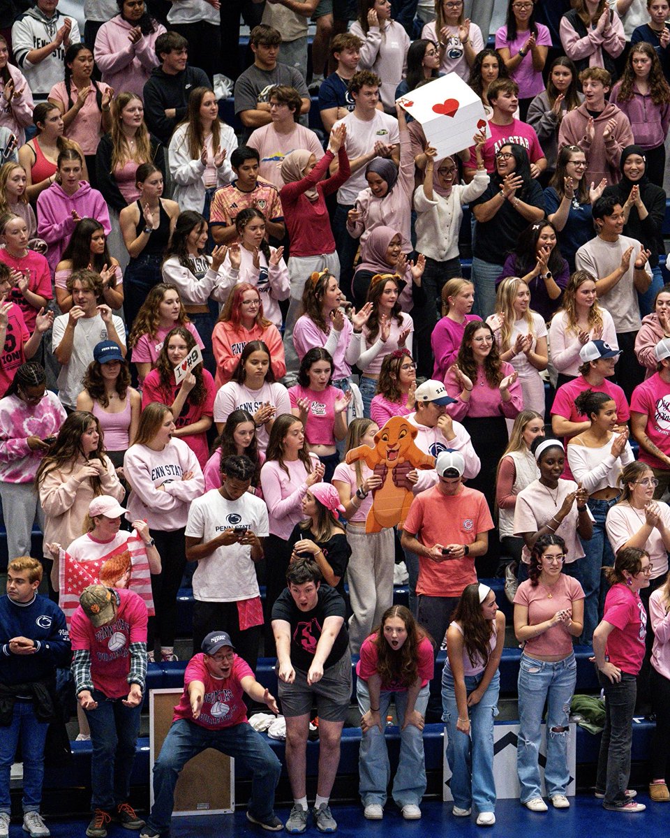 PennStateVBALL's tweet photo. Another successful #DigPink thanks to all of you! 🩷 

#WeAre https://t.co/wCeiIeh5bX