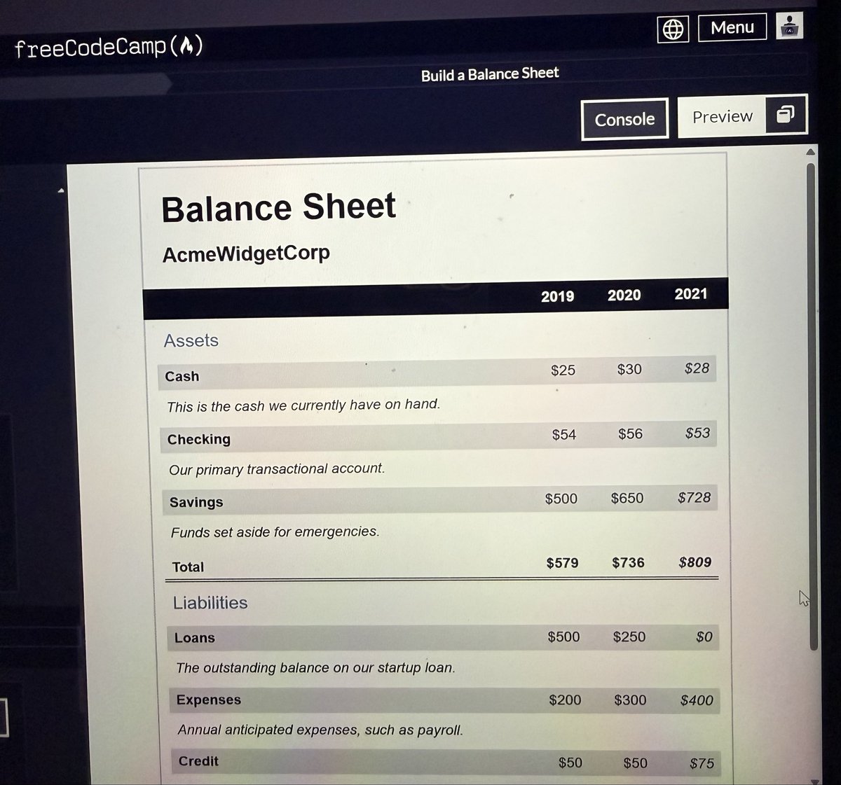 Ami_Dev's tweet image. Day 49: #100DaysOfCode
Today I started the Accessibility Selectors section in CSS. 
I completed the lectures on ‘Working with Accessibility Selectors’ and completed the ‘Build a Balance Sheet’ workshop
 #freeCodeCamp #WebDevelopment