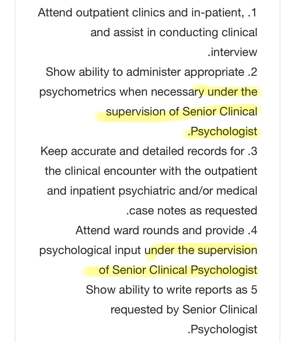 _human44's tweet image. أنا تدربت بمستشفى حكومي وكل الأخصائيين عندهم مشرفين والأخصائي النفسي المساعد مر بتجربه إشراف مكثفة
وفيه وظايف معروضه تشرط إنه يكون تحت إشراف

إذا جاك أي عرض وظيفي يطلب منك أي شيء خارج حدود ممارستك أتوقع من الطبيعي إنك ترفضها او ممكن عادي تقبل وانت تدور لك مشرف يتابعك وتدفع له