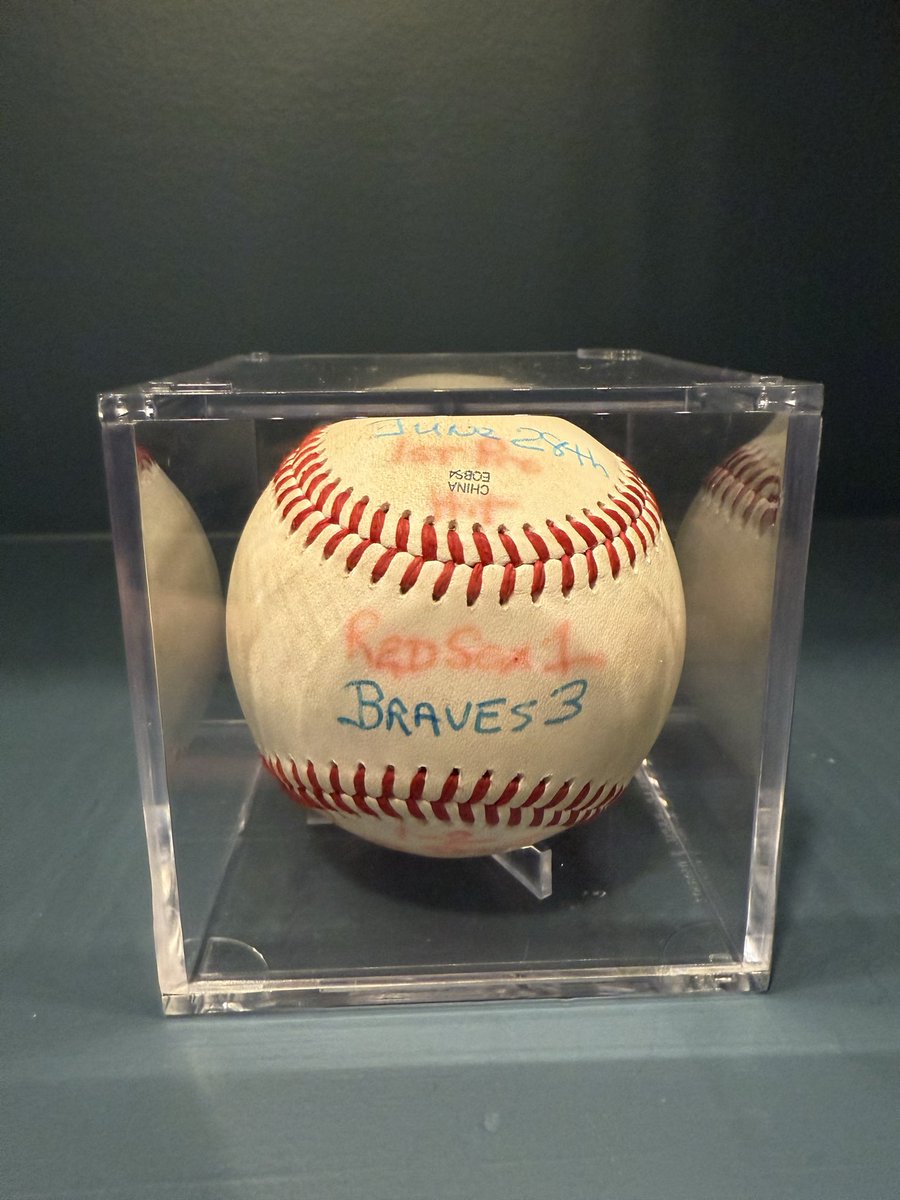 One of my favorite pieces of memorabilia from my career so far. My first career Professional Hit in 2021!
