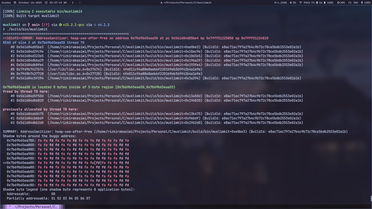 RizkiRakasiwi09's tweet image. debugging memory leak in c is hell
#clanguageprogramming #debugging #programming