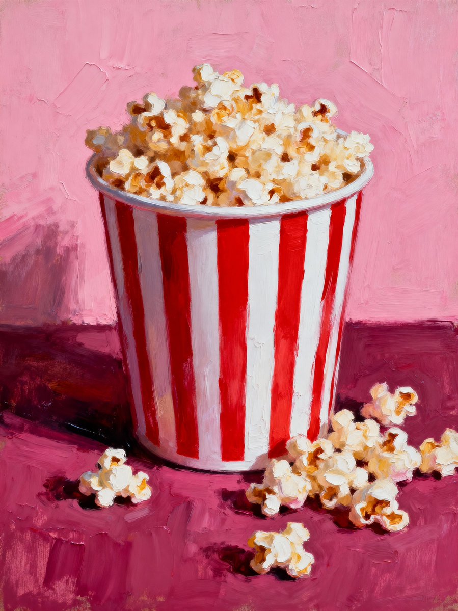 heathergreen's tweet image. #promptshare using Seedream 4 4K and the #oilpainting style from @freepik 
🍿👉Prompt is in the ALT