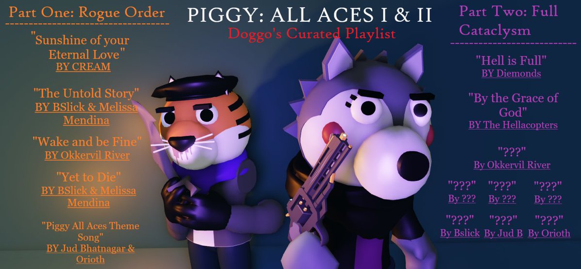 SnipeDoggo's tweet image. Enjoy the Piggy All Aces Curated playlist! Part Two comes out soon!