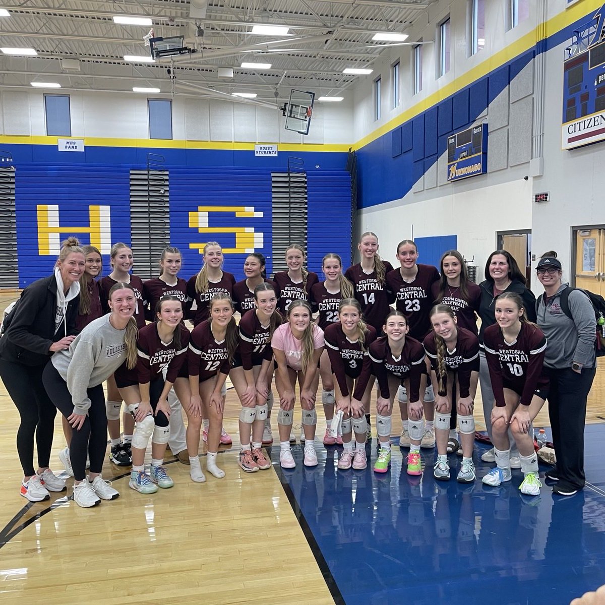 Today, the Falcons came up just short in a hard-fought four-set battle. We are proud of the heart the team showed. 
A special thank you to our seniors; your dedication to this program over the past four years has left a lasting impact, both on &amp; off the court.