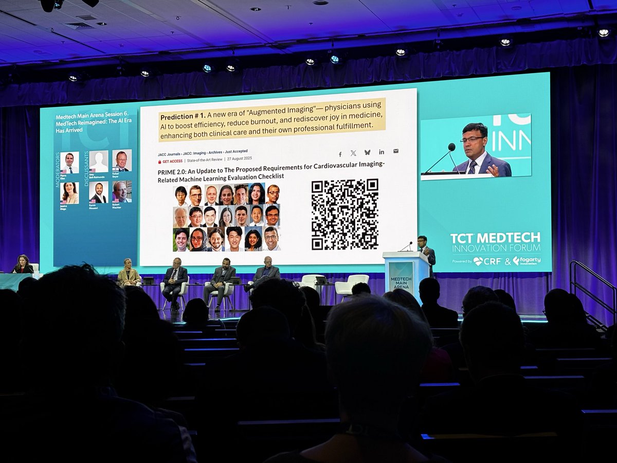 m1chaella_alex's tweet image. AI isn’t a panacea for medicine, but it will redefine which skills matter most for future physicians: clinical judgment, empathy, and the ability to collaborate with intelligent systems will be more important than ever.

#TCT2025 @crfheart @TCTConference