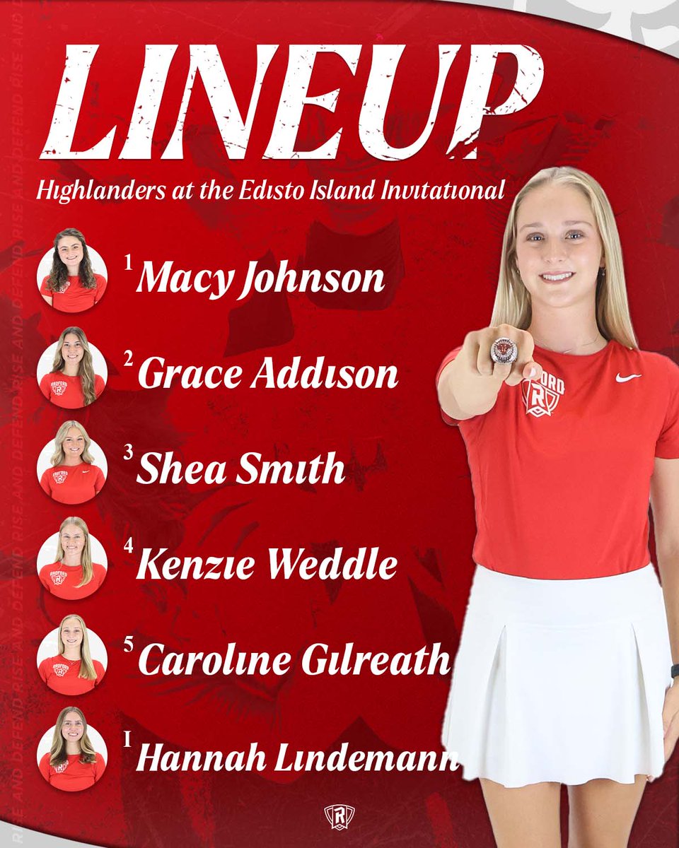 Final tournament of our Fall schedule starts today at noon!

🆚 Edisto Island Invitational
📌 Edisto Island, S.C.
📊 tinyurl.com/ykas3dy7

#RiseAndDefend