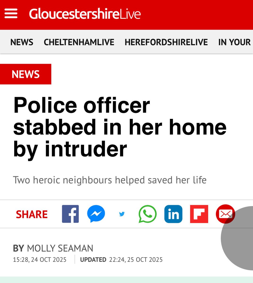 A police officer was stabbed in her home in the Forest of Dean, by a woman who broke in while she was sleeping.

PC Hannah Conroy was stabbed with a knife and suffered 'horrific' injuries after a woman broke into her home.

Hannah shouted for help, and a neighbour heard her