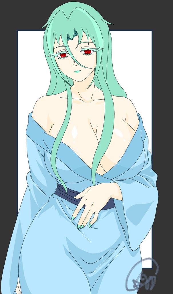 I gender swapped Yu Mo, I love the result, but I really didn't change anything. 😅
I only gave her breasts and slightly long hair, but... from then on, nothing... hahaha 
#ocart #arte #Genderchange