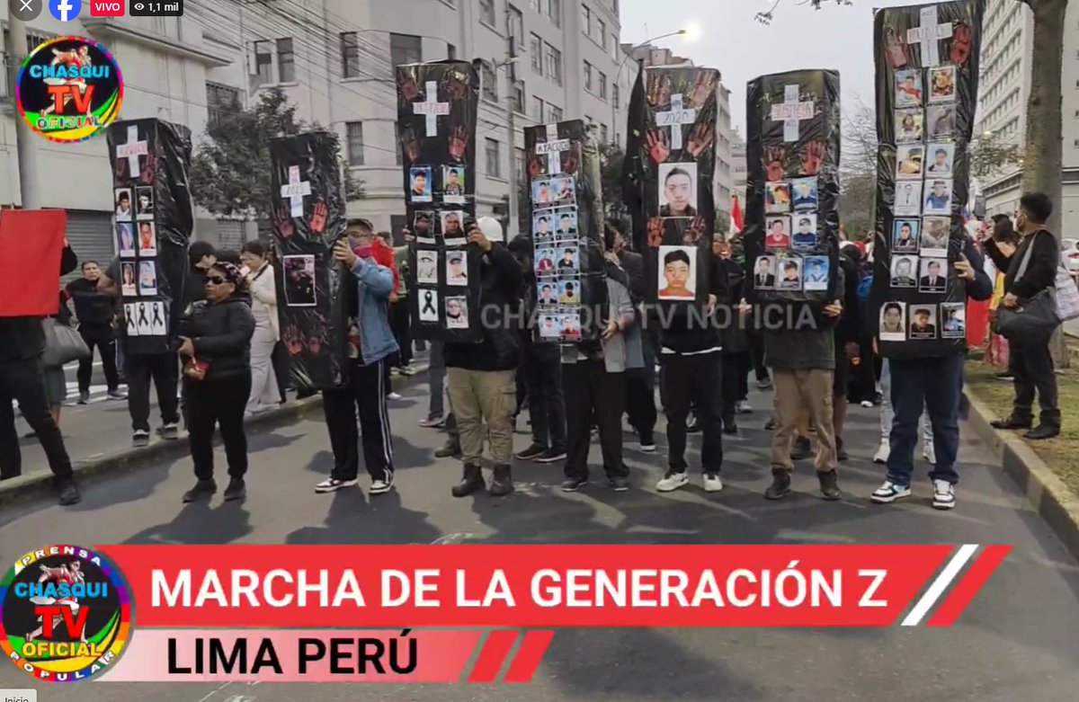 aldiaperucom's tweet image. #Hechos: Se da inicio a la marcha de la Generación Z #GeneracionZ que nunca se cansa. Llegando al cercado de Lima. Solo pedirles a los seguidores que vean las marchas del pueblo en medios alternativos no el la #PrensaDeMierdaLIMEÑA.
