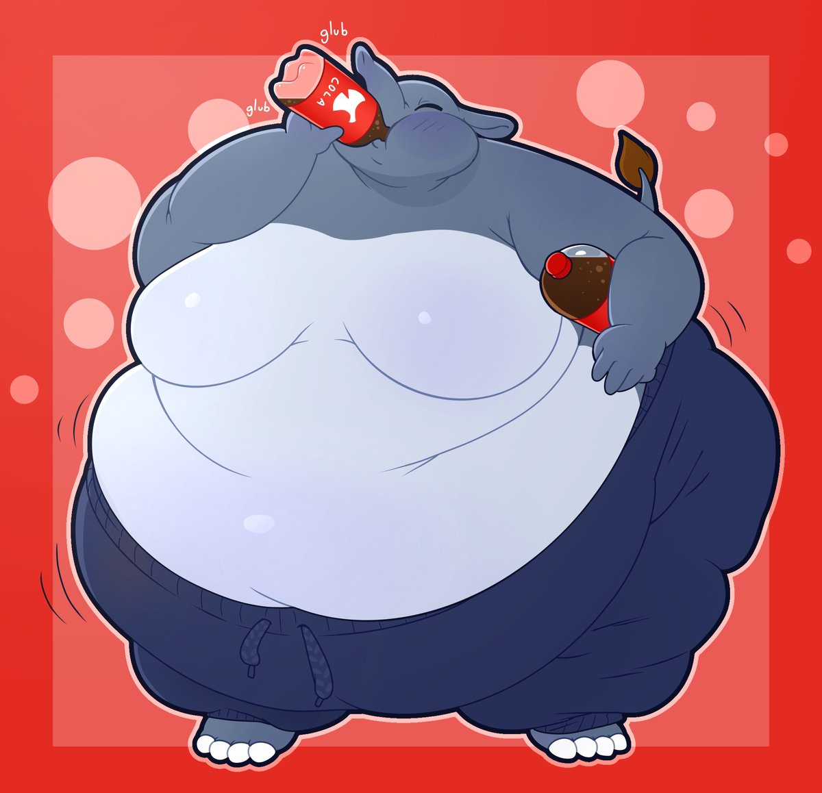 I love Dizzy.. just as much as he loves soda...
His belly is probably extra bubbly, maybe I should give it a good shake...

🎨: robirobi on FA