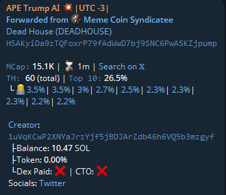 Alexanderdegens's tweet photo. π #DEADHOUSE Market Cap is flying!
Already X8.4 from my call π β not the final top!
π CA: HSAKyiDa9zTQFoxrP79fAdWwD7bj9SNC6PwASKZjpump
πhttps://t.co/40hYrNNBHs
β³ Hold tight β the next big pump is coming! https://t.co/z48BJ108wV