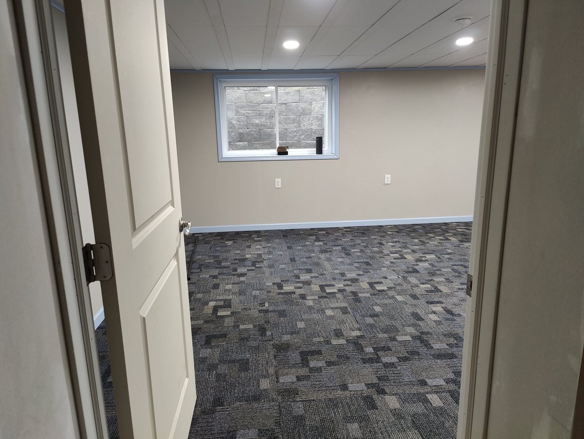 JasonHerne's tweet photo. It took a year, but the home addition is finally complete! You're looking at a soon-to-be (temporary) audio book recording studio. https://t.co/6VwFTNacJV