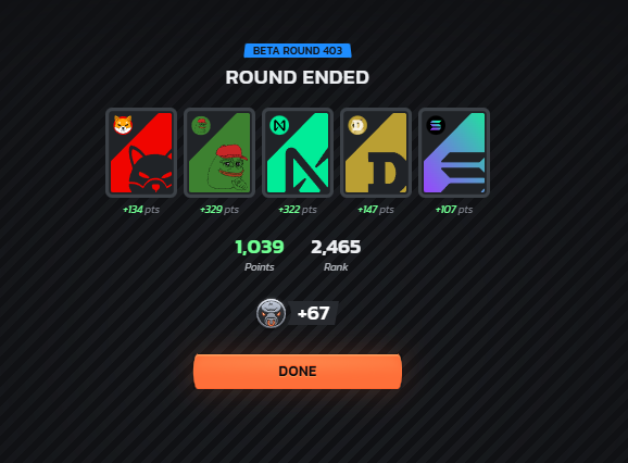 1 year later.. last infinex bullrun round. Last bulls earned.