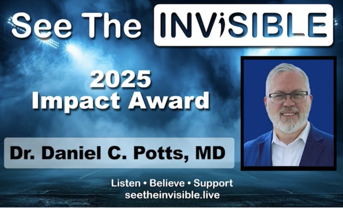DanielCPotts's tweet photo. I’m so thankful to have received the @invisibledisabilities 2025 Impact Award on the livestream just now for our work supporting the personhood of those living with Alzheimer’s and other dementias. #invisibledisabilities #personhood #alzheimers #dementia #lesterslegacy https://t.co/qqseZ5rUMu