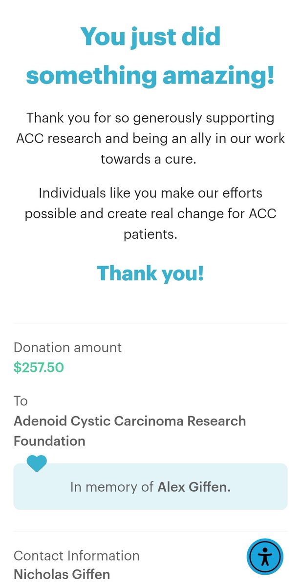 RotoDoc's tweet image. Today's the 6th anniversary of my brother @giffenaw's death

Celebrated today by donating to adenoid cystic carcinoma research: a super rare &amp;amp; deadly form of cancer he had

Alex was the best 💚

If I've helped you win, coonsider donating a few bucks to: accrf.org/donate
