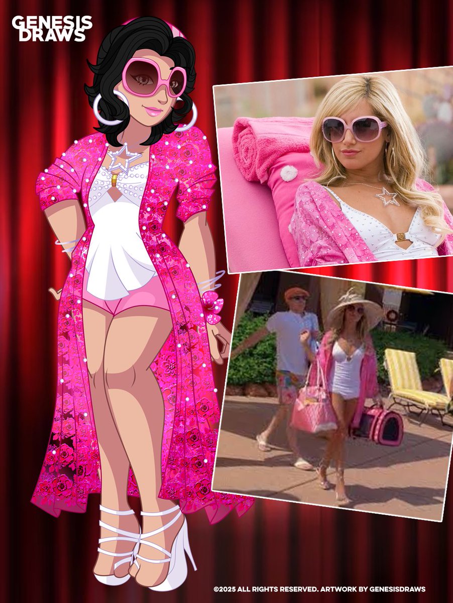 GenesisDraws's tweet photo. It's that time of the year again where my OC dresses up as an iconic pop culture character, this time, it's Sharpay Evans from #HighSchoolMusical in her Fabulous-inspired outfit! But I'm also adding in a bonus #Hallowinx #WinxClub outfit to the mix! https://t.co/JeUBmzxyc6