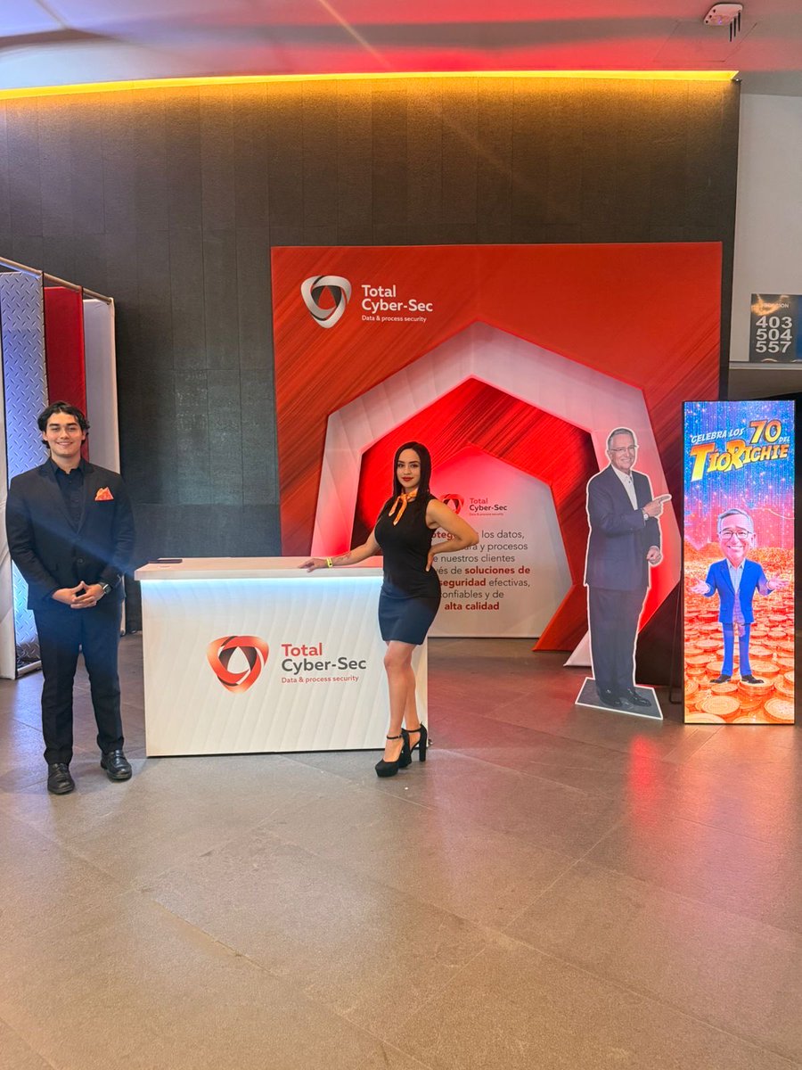 totalcybersec's tweet image. 🎉 En #TotalCyberSec celebramos los 70 del gran #TíoRichie 🙌
Un honor acompañar a @RicardoBSalinas en esta historia de inspiración y libertad 💫
¡Visítanos en nuestro stand y descubre la sorpresa que preparamos para ti! 🔐✨

 #Ciberseguridad #Inspiración #TioRichie70