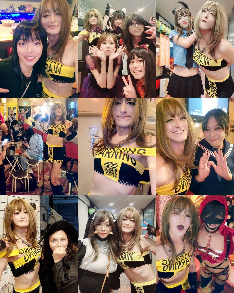 「麗人」さんのハロウィンに行ってきましたよー💕🎃
この服どうですかね？🤭