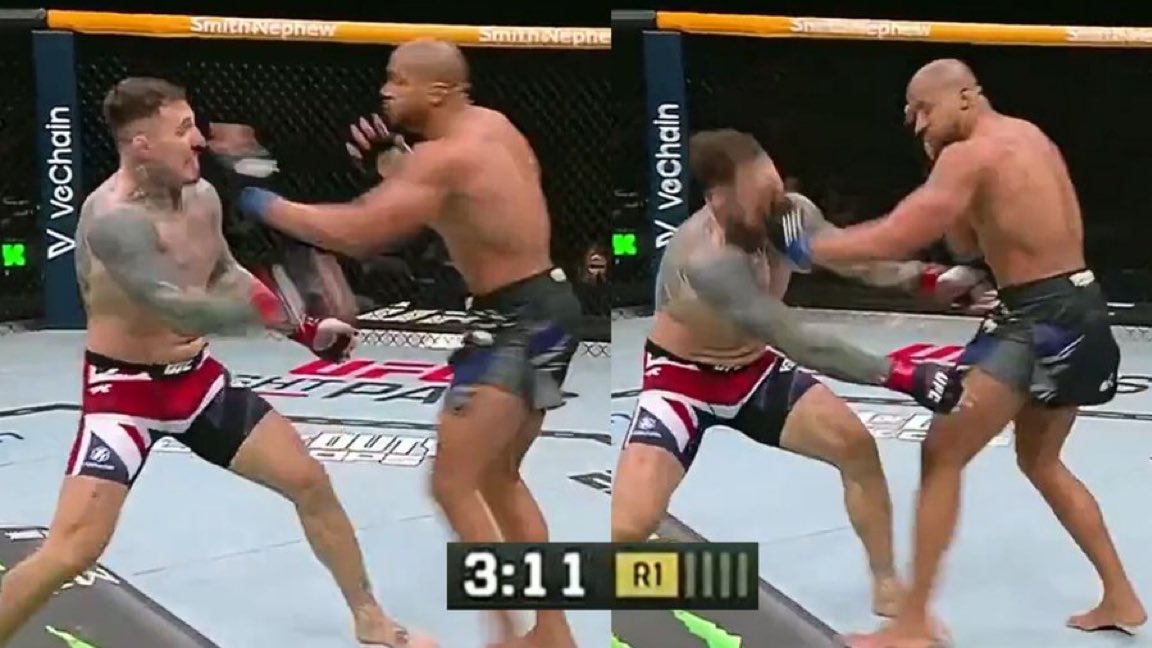 CasualMMA's tweet image. Gane stopped the takedown with an eye poke btw