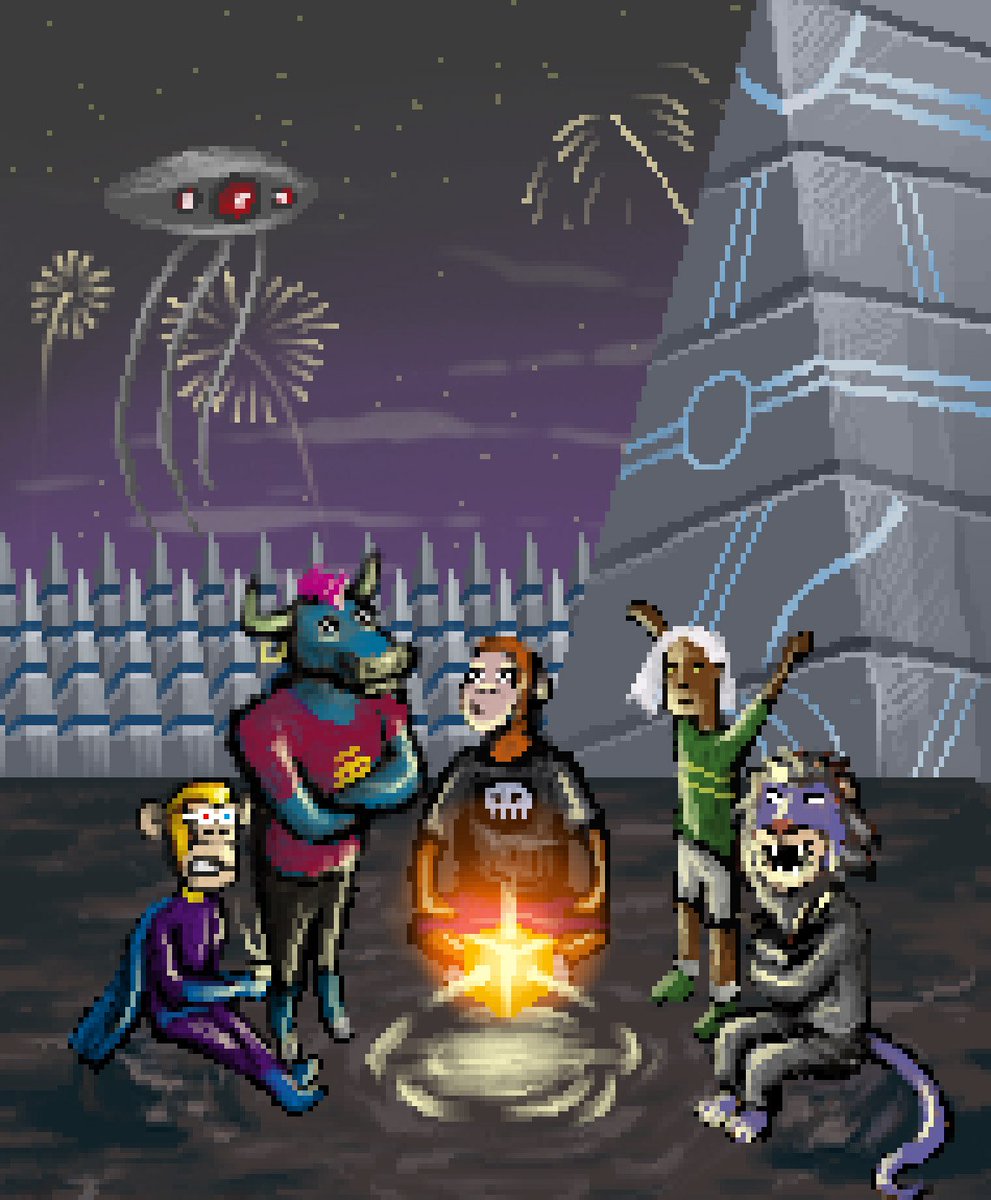 Zinit's tweet image. Somebody said pixel art? We got you covered.
#art #pixelart #illustration #animation #NFTs