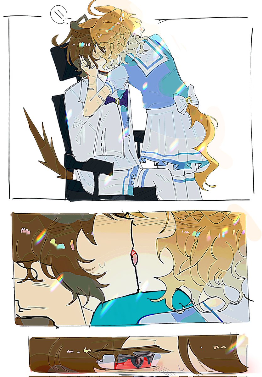 #PKTKcreate25 day 8
for the makeout prompt

#poketaki #umamusume #ポケタキ