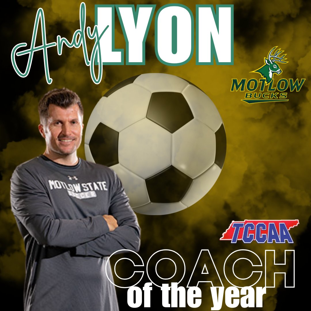 TCCAAsports's tweet photo. Congratulations to the @TCCAAsports / Region 7 Women's Soccer Coach of the Year for 2025 @motlowsoccer Andy Lyon. @MotlowSports https://t.co/3tx1Z7amgO