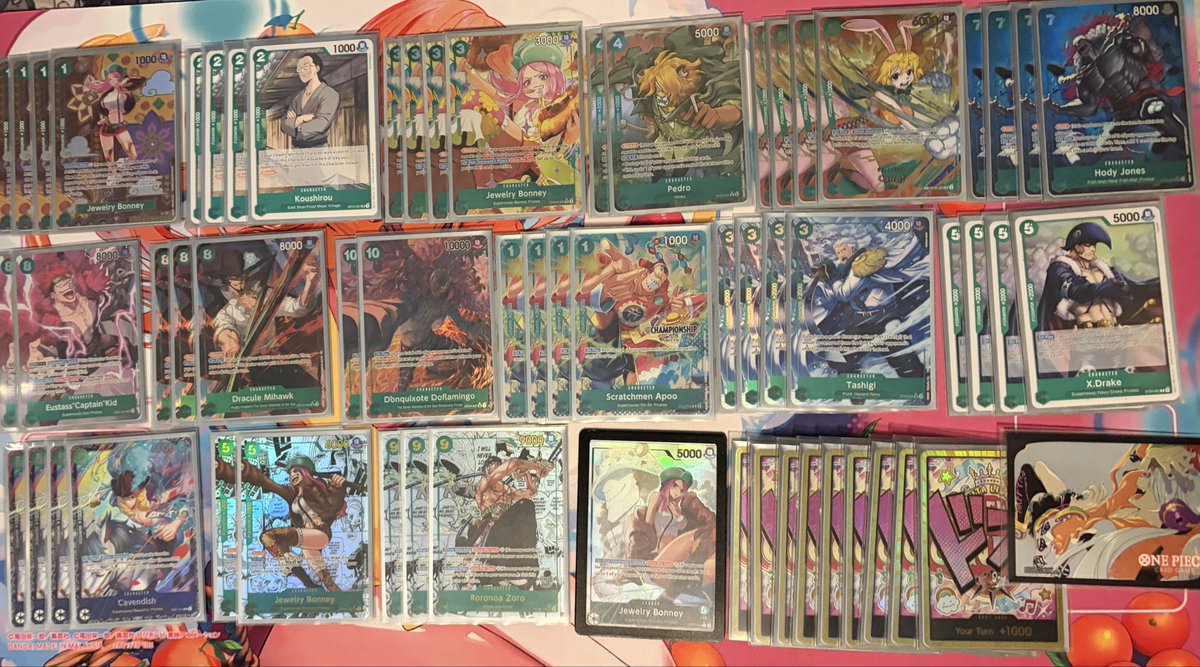 Bubbled 9th in today’s Online Regional.
Gonna be sad for the rest of the week. I was bored and wanted to play 9c Zoro.

Zoro✅
GP✅
Zoro✅
Smoker✅
Smoker❌
Blackbeard✅
Bonney✅
Pluffy✅
Smoker✅
GP✅