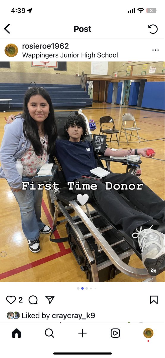 🌈❤️💙WJH Blood Drive 🩸💧 instilling a good community service mindset in our youth! Kudos for bringing in your brother! <a href="/WJHSSpirit/">Harry Ramirez</a> <a href="/wjhspta/">Wappingers Junior High PTA</a> <a href="/gowjhswildcats/">Go WJHS Wildcats!</a> <a href="/WCSDEmpowers/">WCSDEmpowers</a>