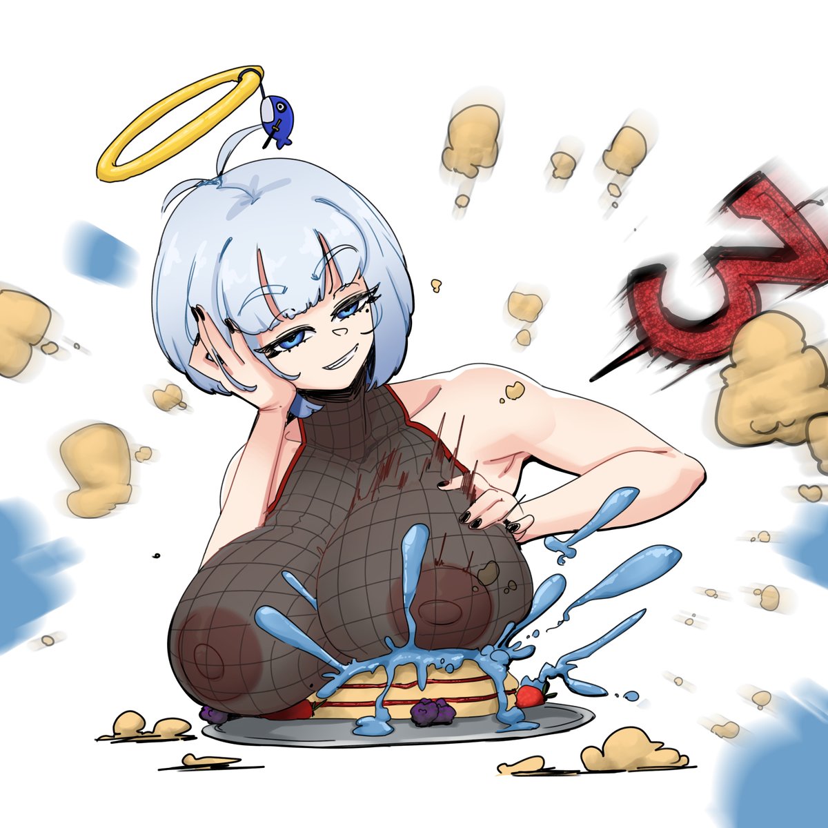 SnunyaIt's tweet photo. #龍涎にこみI also forgot the milk, thankfully Niko-sama has 2 gallons on hand. @darian_arts https://t.co/tv0ohNjjAy