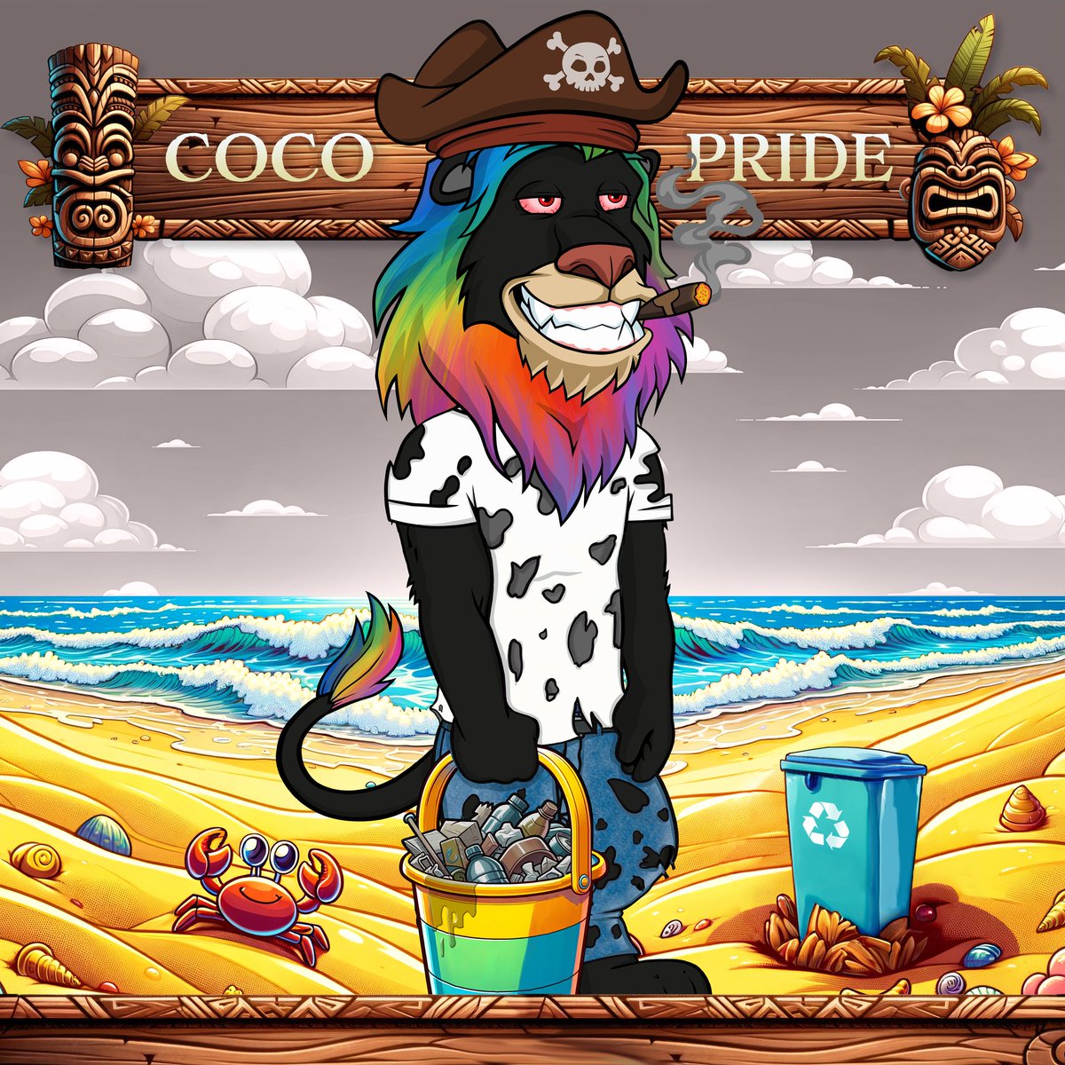 Happy #SustainableSaturday ♻️

When you're out in nature hiking or out at the beach, remember to leave your spot so it would appear you were never even there.

Unless you leave it cleaner than you when you arrived. Respect the land. 

Shout out to the <a href="/Cocopride_eth/">Coco Pride 🥥 - Lazy Lions Trait Group</a> 🥥🥥