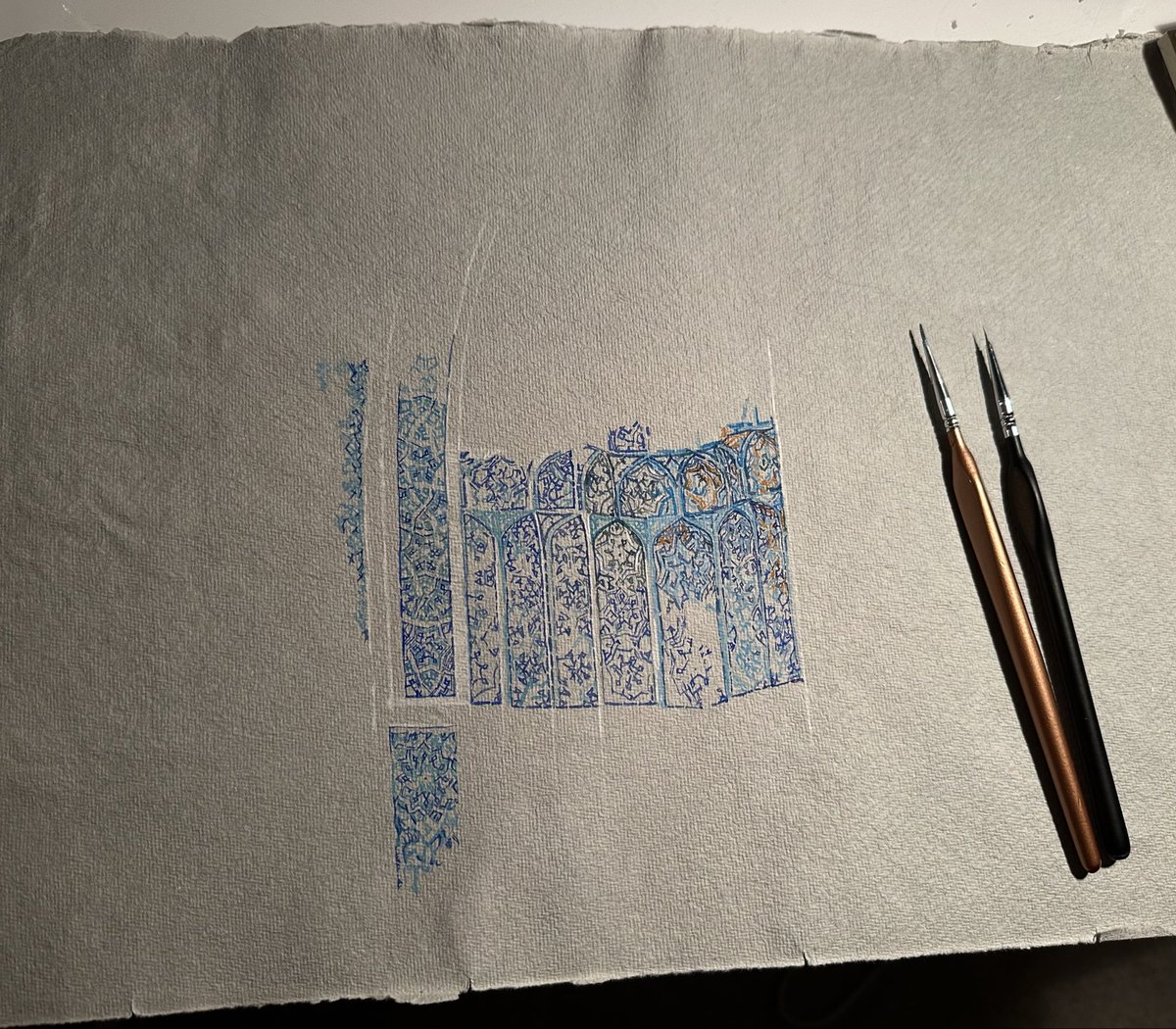 back to painting beautiful architecture