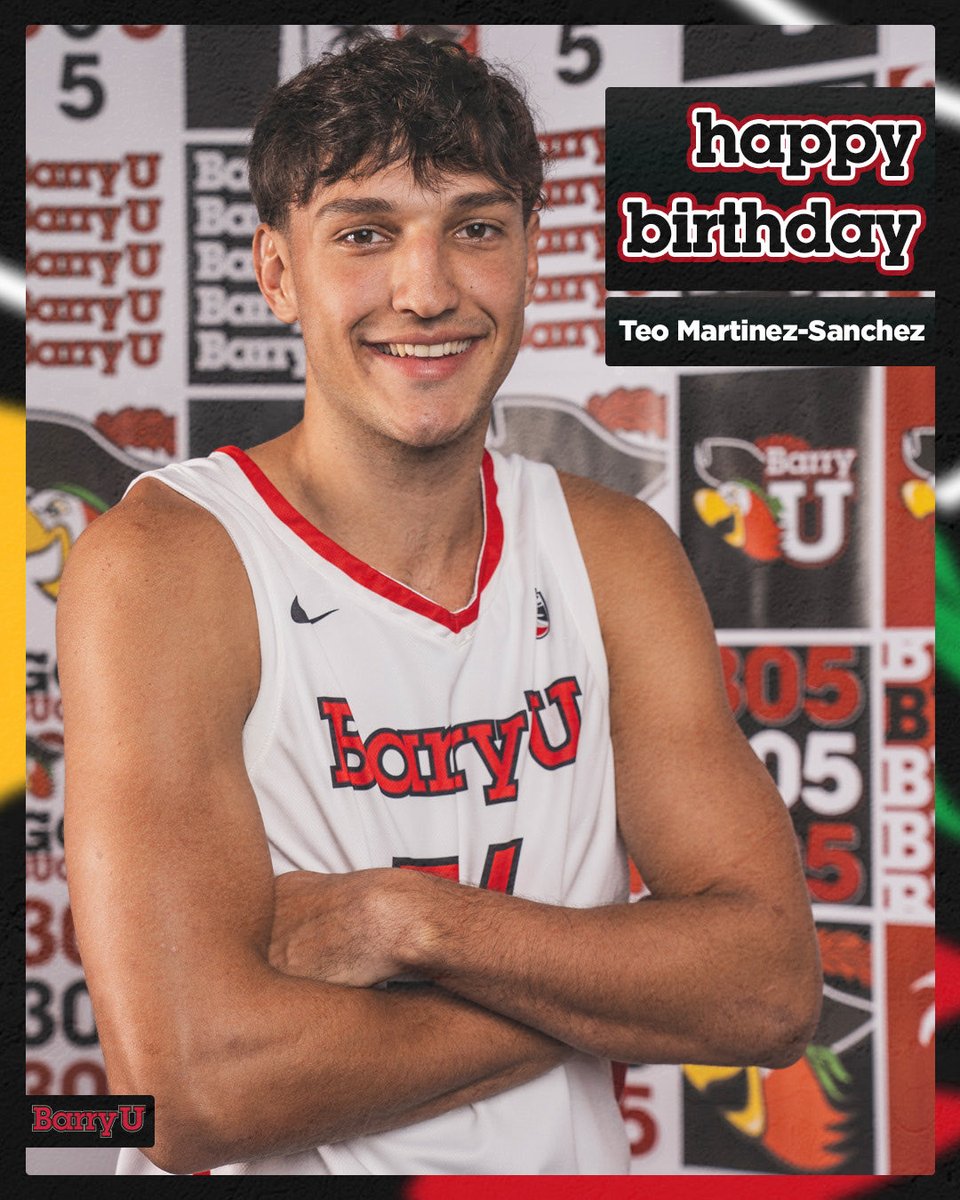 Happy birthday Teo 🎉

Drop a 🥳 to wish Teo Martinez-Sanchez a happy birthday!

#BarryUHoops // #BucBirthdays