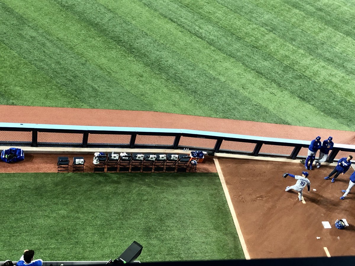 ワールドシリーズ第２戦⚾️先発の山本由伸 投手はブルペンで投球練習を行い、試合に備えています🇨🇦 #WorldSeries