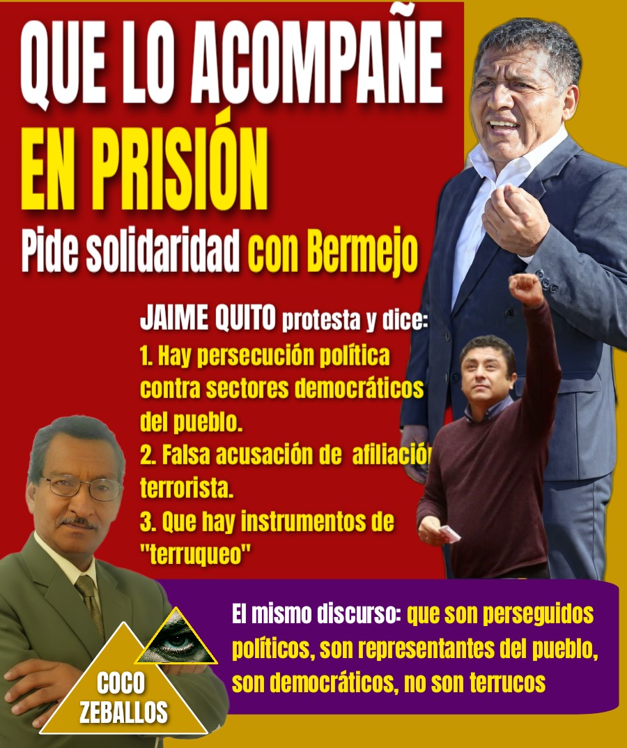 CocoZeball60264's tweet image. ☕️ SOLIDARIAMENTE QUE SEA COMPAÑERO DE CELDA. 
☕️ #CaféDeNoticiasCocozeballos 
#JaimeQuito #SigridBazán #GuillermoBermejo
Oct.25.2025