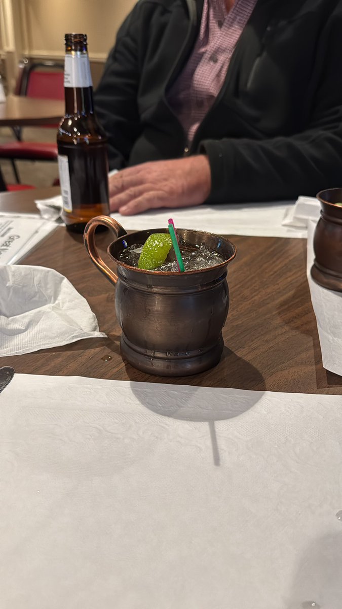 BryleeFrench's tweet photo. Feeling like @SiefertGage this evening with a #mule. Heard he was a #coward last night for not coming to the #bar what a #wussy. #frickena #loser #whatevs https://t.co/qnTSzkXWHW