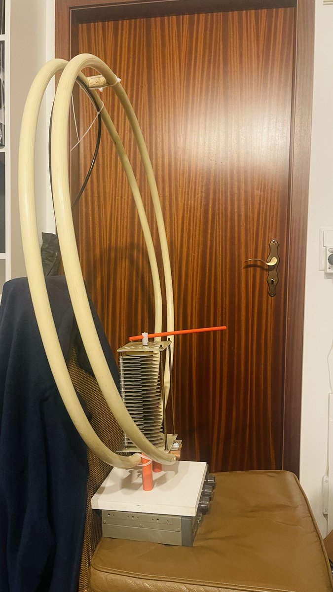 Testing a DIY loop on 80m. #hamradio