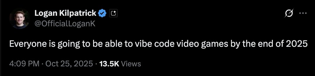 virby_ai's tweet image. The head of Google AI Studio just said this: