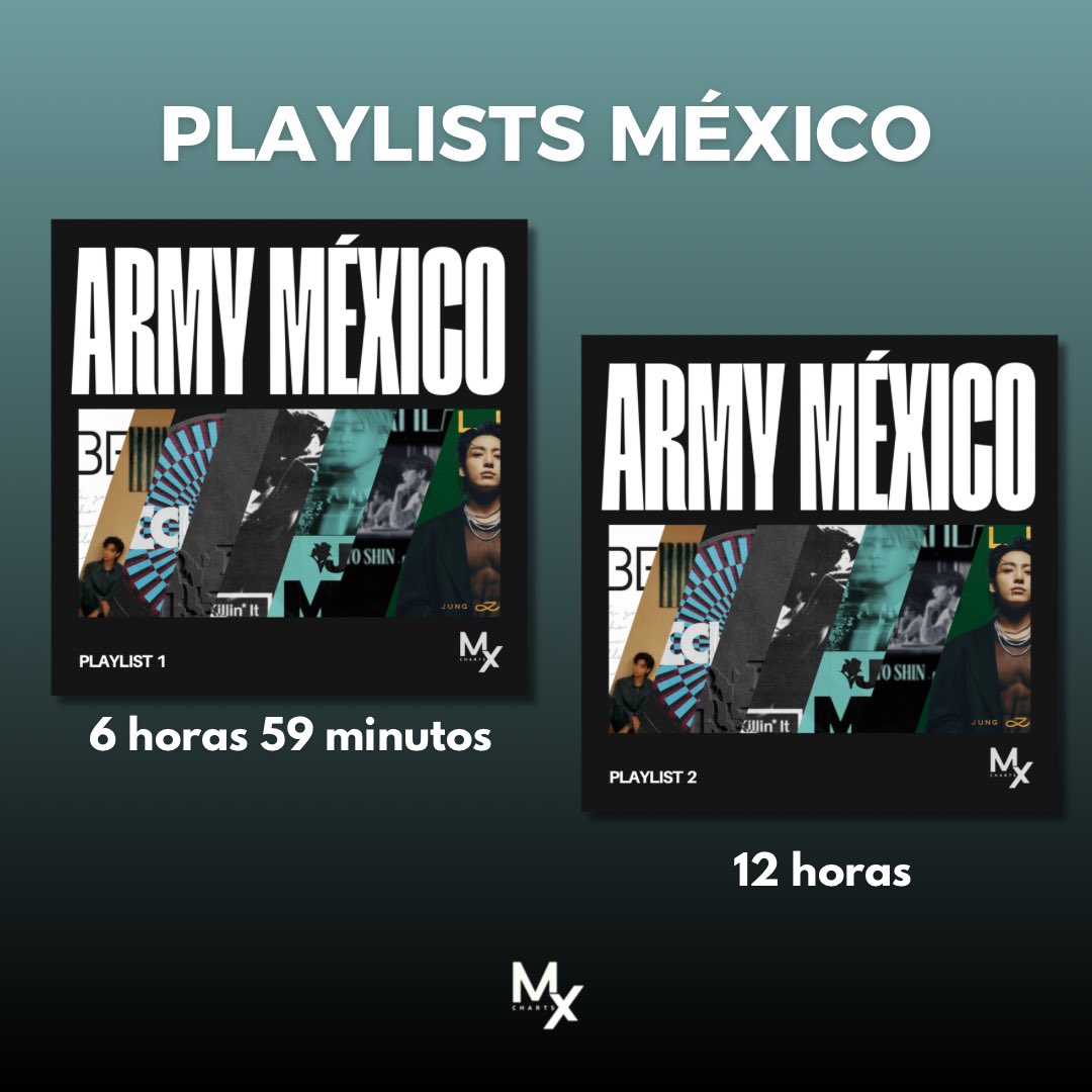 ▶️ Las playlist ARMY MÉXICO ya están actualizadas con SPAGHETTI 

•ARMY MEXICO: open.spotify.com/playlist/4thBy…
• ARMY MEXICO 2: open.spotify.com/playlist/1f1Kp…

De ser posible utiliza ambas*