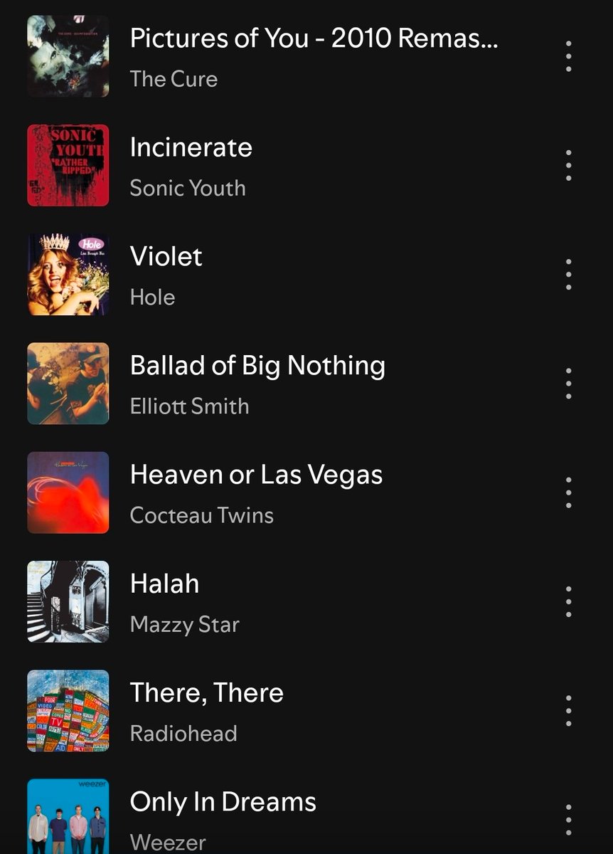 Did Spotify just diagnose me with depression if this is what it thinks I want to listen to on a Saturday night?