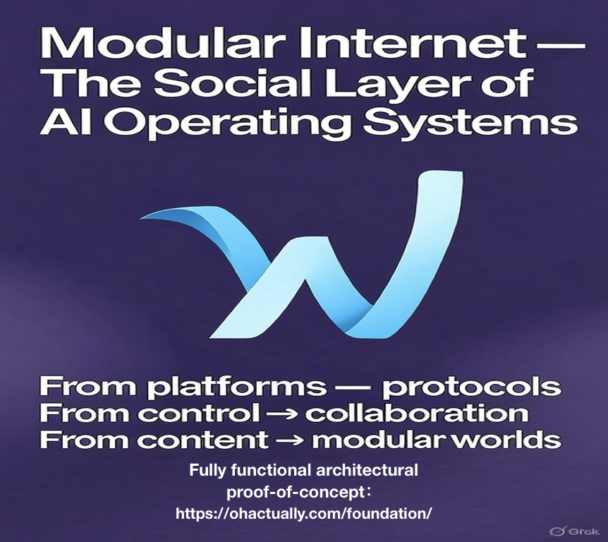 steve_founder's tweet image. Once AI can register and own content,
platforms become protocols — not walled gardens.
That’s the real evolution of the internet.
#ModularInternet #AIprotocols #OpenAI #AIInfrastructure