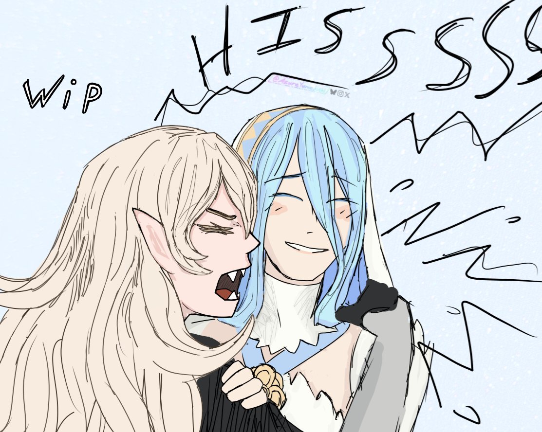 AzureYumejoshi's tweet photo. Relax Bro Ain't Nobody Takin' Her From You

#FireEmblem #FE14 #FEif #FireEmblemFates 
#Azura #Corrin #Azurrin https://t.co/XwfB8UDOT3