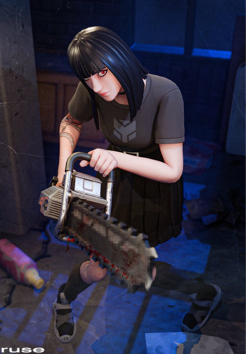 ruseclouds's tweet image. charlotte hates you. her Chainsaw goes brrr