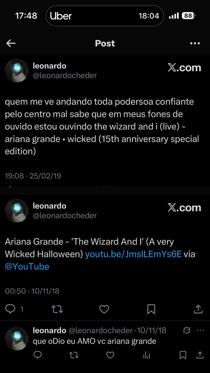 leonardocheder's tweet photo. tem um ingresso pra premiere de wicked for good na minha bolsa #ArianatorsNaPremiere @infoari @arianagrandebr https://t.co/zUSDVgR9gy