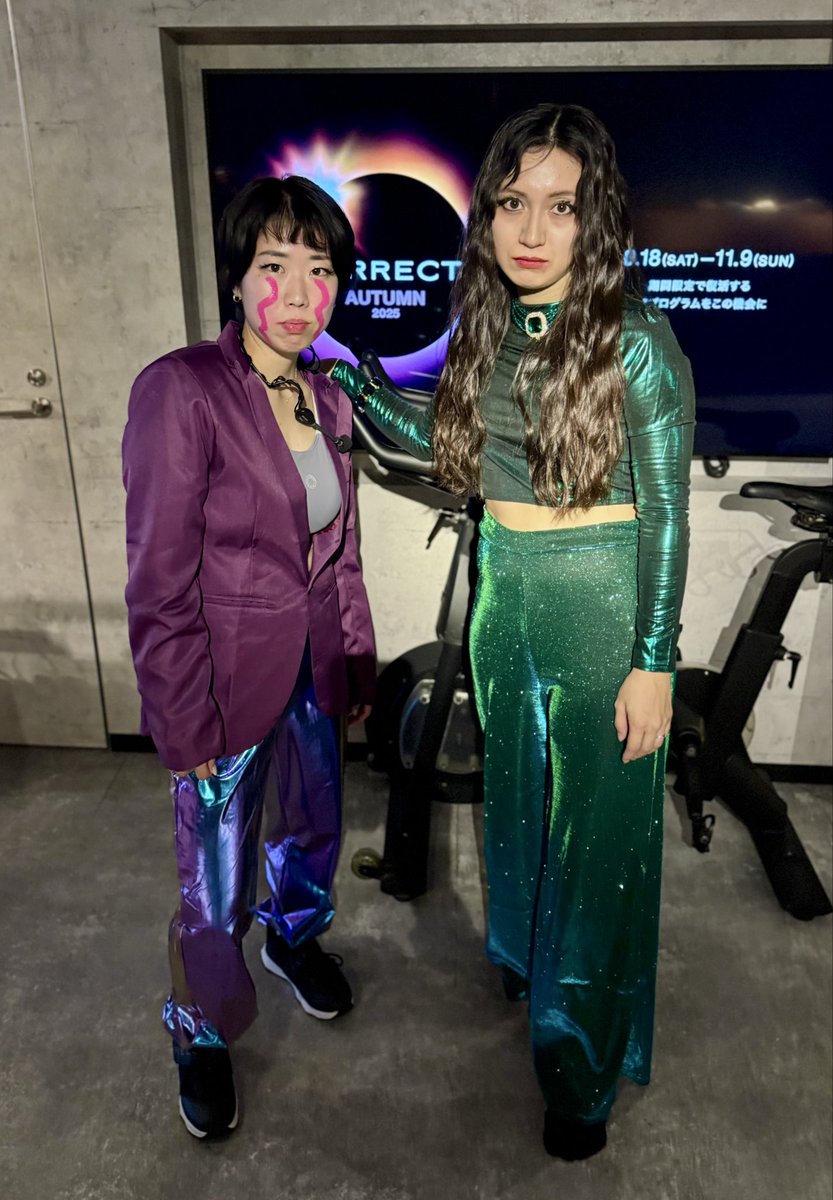 FNB JoannaさんBB2 CHARLI🎃
FNB Chihoさん BB2 MRN5🎃

昨日のFNBハロウィンレッスン🎃
ジョアンナ.xcx来日！全身キラキラ✨メヂカラ強い🤣
チホさんは大人っぽくて可愛い💕ニコニコマルーンMいただきました
ツーショお願いしたら2 人とも真顔😂