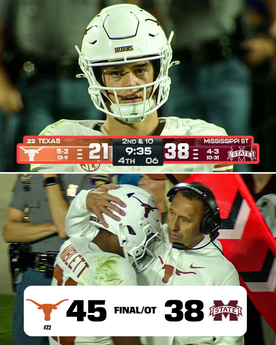 WHAT A FOURTH-QUARTER COMEBACK FROM THE LONGHORNS 🔥