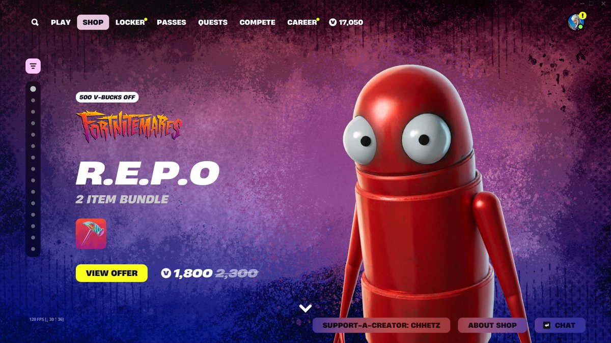 REPO FORTNITE SKIN GIVEAWAY PT2!

To Enter:

Follow <a href="/Chhetz/">Chhetz</a> 
Like and Repost
Comment a GIF

Use code "Chhetz" in the Fortnite Item Shop #EpicPartner