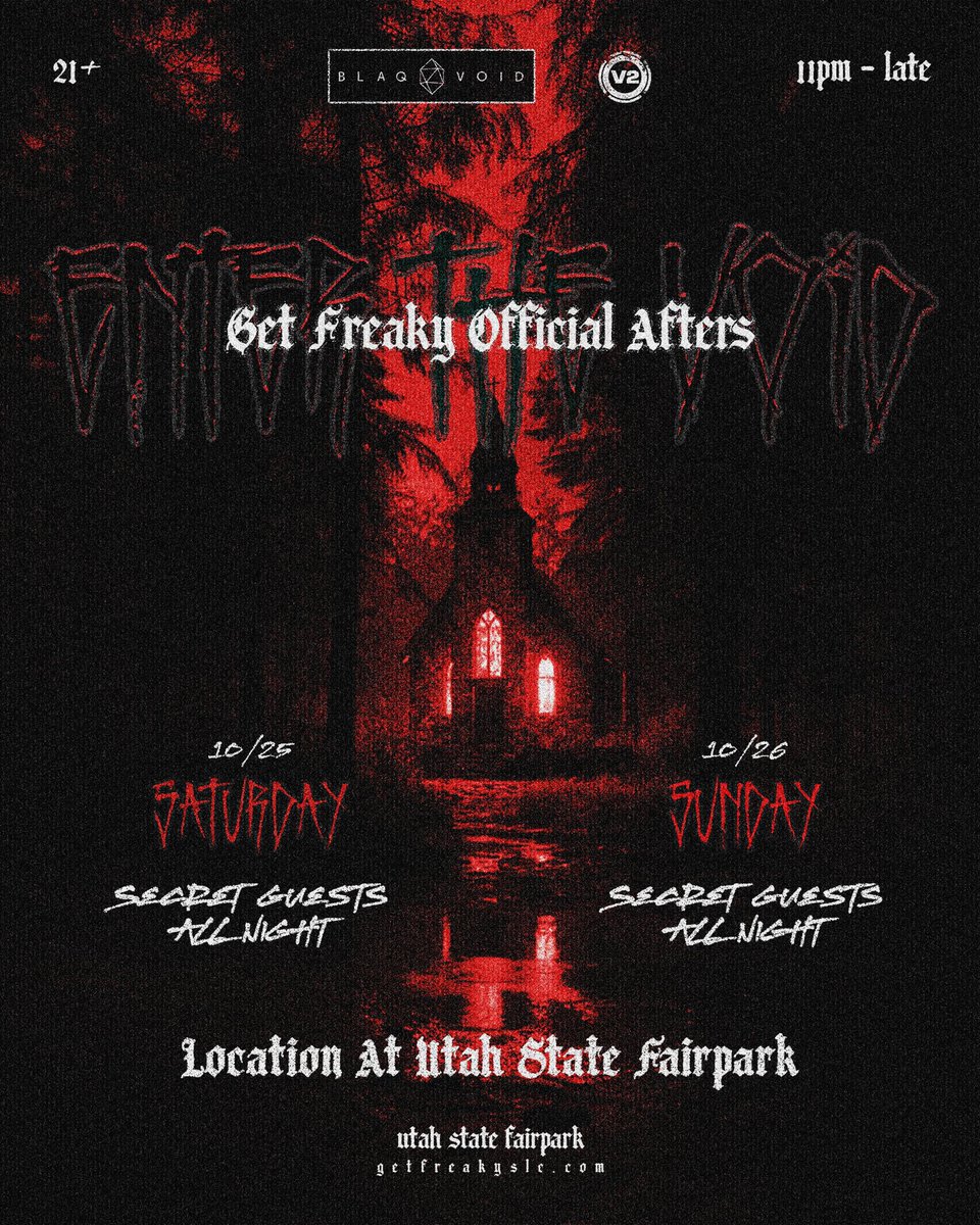 SECRET GUESTS ALL NIGHT! The V2 x Blaq Void crossover. Happening Saturday &amp; Sunday night.

Get Tix Now: bit.ly/48FyhPc