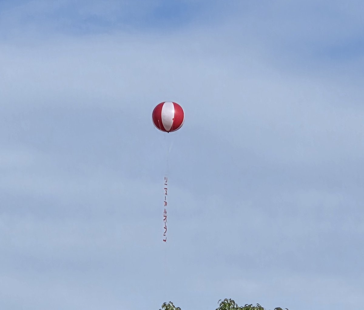 アドバルーン、久しぶりに見るな～🎈