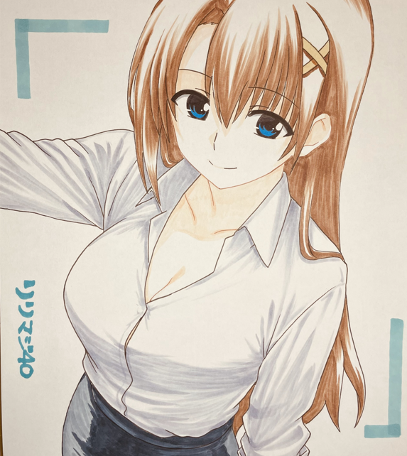 リリマジで提出用の色紙はやてさんEX! 